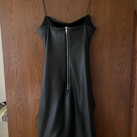 steve madden faux leather dress Steve Madden Women's Tilly Dress Short Sleeve Faux Leather Dresses - Bone